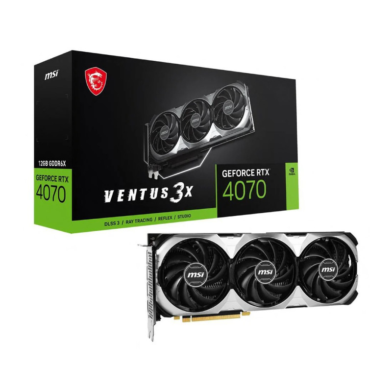MSI GeForce RTX 4070 Ventus 3X 12G GDDR6 Graphics Card - كرت الشاشة
